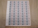 Abraham Lincoln 25-cent US Airmail Stamps, #C59 (1959-1961) intact sheet of 50