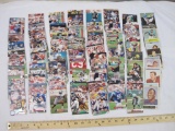 Lot of Assorted NFL/Football Trading Cards including 1990s Topps Stadium Club, 1970s Topps, and