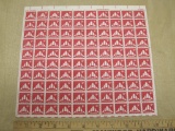 Delta Wing 1971 9-cent US Airmail Stamps, #C77 intact sheet of 100