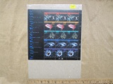 Deep Sea Creatures 1999 33-cent US Stamps, #3439 to 3443 intact sheet of 15
