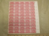Alexandria, Virginia 1949 6-cent Bicentennial US Airmail Stamps, #C40 intact sheet of 50