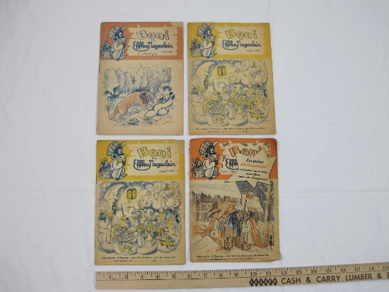 Four Boni das Effka Negerlein Softcover Booklets from 1950, 2 oz