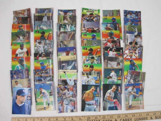 Baseball Cards from 1995 Sportflies Card Series including Cecil Fielder, Jeff Kent, and Hal Morris,