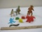 Lot of Plastic Toys including dinosaurs and small train, 1 lb 3 oz