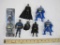 Lot of Batman Figurines, keychains, and toothbrush, 12 oz