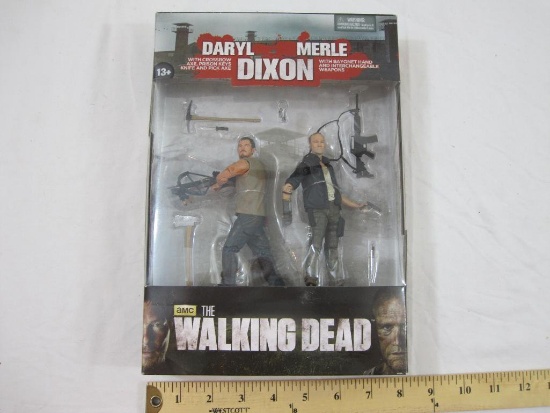 The Walking Dead Action Figures Daryl and Merle Dixon, McFarlane Toys 2013, new in original