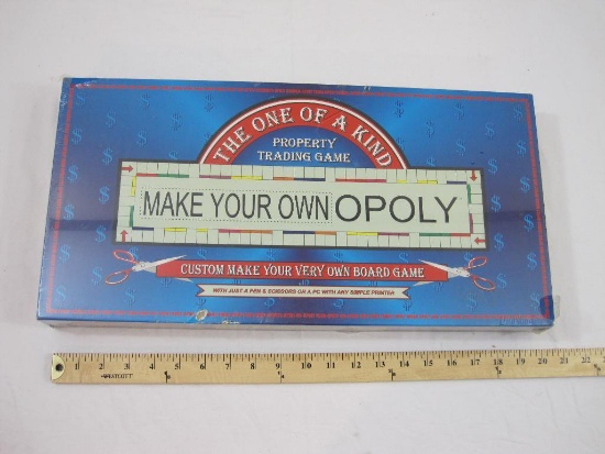 Make Your Own Opoly Board Game, TDC Games 1998, sealed, 3 lbs