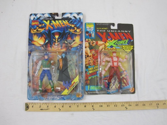 Two X-Men Action Figures including The Uncanny X-Men X-Force Forearm and X-Men X-Cutioner, new in