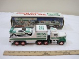 1991 HESS Toy Truck and Racer, in original box, 1 lb 6 oz