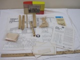 Three Stall Enginehouse, no. 136-1195, Timberline Models, unassembled in original box, 10 oz