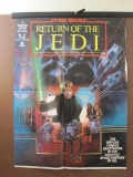 Star Wars Return of the Jedi Comic Book Cover Poster, 1983, poster is folded and contains minor