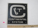Continental System Railway Phone Sign, Cast Aluminum, 10