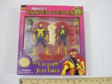 Marvel's Famous Couples Action Figures Cyclops & Jean Grey, Limited Edition, Toy Biz, 1997, 12 oz
