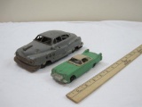 Two Vintage Metal Cars including Electromobile marked Japan and green Manoh car, 1 lb 11 oz