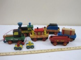 Vintage Wooden Pull-Along Train Set, The Montgomery Schoolhouse Inc, 5 lbs