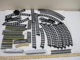 Plastic Train Tracks and Train Set, New Bright Ind Co., 1990 and unmarked, 2 lbs 8 oz