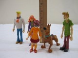 Lot of 5 Scooby Doo Figures, marked Hanna Barbera, 5 oz