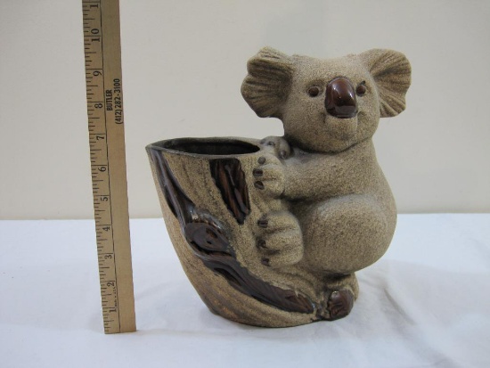 Vintage Royal Haeger Climbing Koala Textured Brown Planter/Vase, 10" tall, 3 lbs 7 oz Item is very