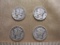 Four 1941 silver dimes, .34 oz