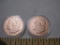 Two Golden State Mint 1/4 Ounce .999 Fine Copper Coins, .7 oz