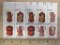 One block of 10 15-cent Pennsylvania Toleware Folk Art US Stamps, #s1775-1778