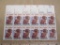 One block of 12 15-cent Will Rogers Performing Arts US Stamps, #1801