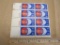 One block of eight 10-cent Collective Bargaining US Stamps, #1558