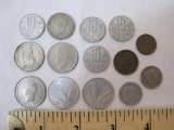 Lot of European Foreign Coins including Spain 1975 5 Pesetas, Austrian 10 Groschen (various years),