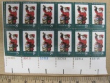 One block of 12 8-cent 'Twas the Night Before Christmas US Stamps #1472