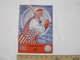 Vintage Nicollet Ball Park program and scorecard, approximately 1940, 1.4 oz