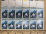 One block of 12 13-cent Colorado the Centennial State US Stamps, #1711