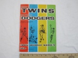 Official 1965 World Series program, Minnesota Twins and Los Angeles Dodgers, 5.4 oz