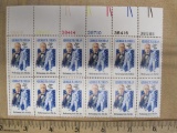 One block of 15-cent George M. Cohan Yankee Doodle Dandy US Stamps, #1756