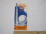 1939 Pennsylvania Railroad Travel Brochure for the New York World's Fair, information on cost,