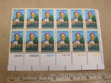 One block of 12 13-cent Harriet Tubman Black Heritage US Stamps, #1744