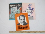 Three Vintage Programs for Plays Victor Borge Silk Stockings starring Hildegarde Neff and Don Ameche