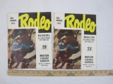 Two copies 30th Annual Rodeo, 1955, Madison Square Garden, contains list of daily events for the