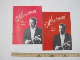 Two copies Mantovani and his New Music, Concert Programs, 1955 and 1956, 11 oz
