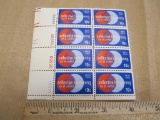 One block of eight 10-cent Collective Bargaining US Stamps, #1558