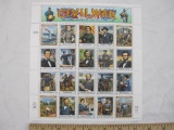 Full Sheet 1995 32 cent Civil War Stamps, #2975a-t