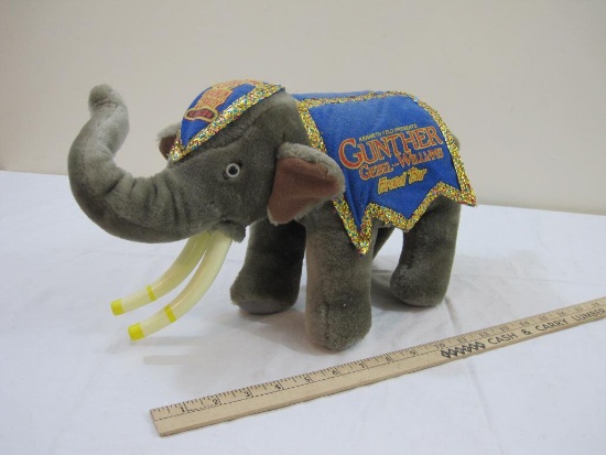 Vintage Ringling Bros and Barnum & Bailey Circus Plush Elephant, Kenneth Feld Presents Gunther