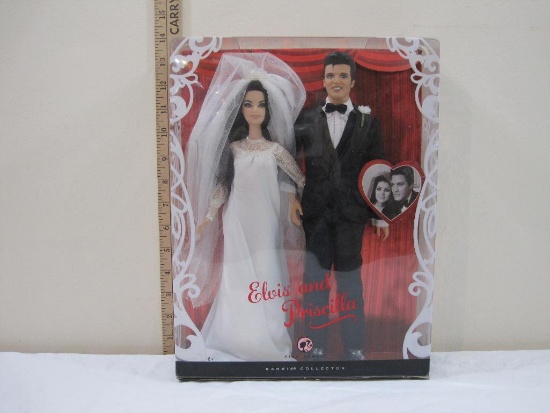 Elvis and Priscilla Doll Gift Set, 2008 Mattel, Pink Label Barbie Collector, new in original box, 1