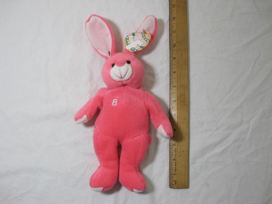 Salvino's Bamm Beanos JD Drew #8 plush pink bunny, new with original tag, 4oz