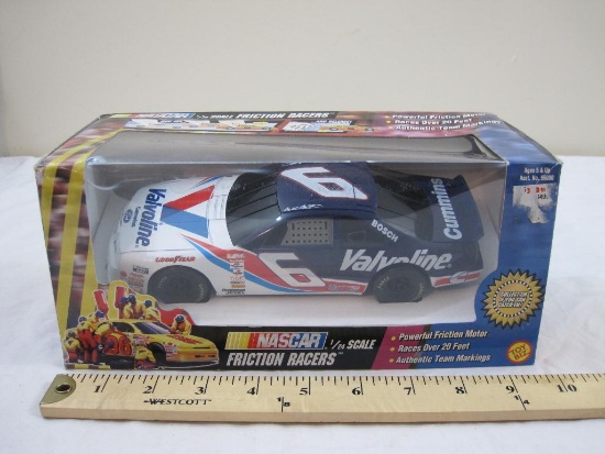 NASCAR 1/24 Scale Friction Racers #6 Mark Martin Valvoline, new in original box, 11 oz