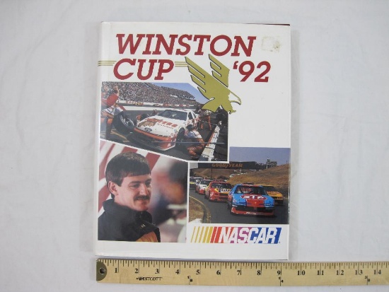 Wintston Cup '92 Nascar Hardcover Book, approx 214 pages, UMI Publications Inc., 2 lbs 12 oz