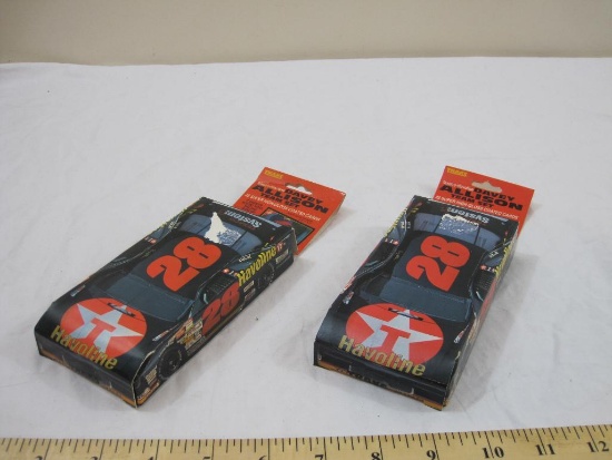 Two Sets of Traks Texaco-Havoline Davey Allison Team Set collectible Race Cards, 1992, 25 cards