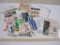 Lot of Train Decals including seed stickers, Purina, Kodak, and more, 1 lb