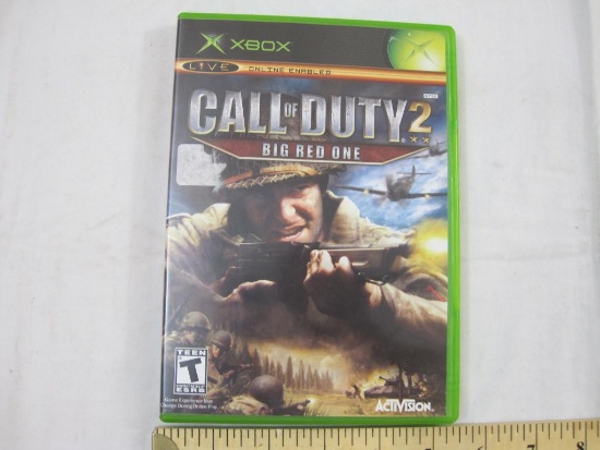 XBOX Call of Duty 2 Big Red One Game, 2005, 5 oz