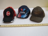 Lot of 3 Hats including Valvoline Racing (Track Gear), Rheem #33 Kevin Harvick (Legend), and 33rd