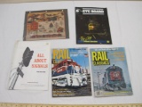 Lot of Vintage Train Booklets and Magazines including All About Signals (1957 Kalmbach Publishing